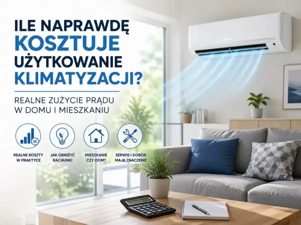 Ile naprawdę kosztuje używanie klimatyzacji w domu? Sprawdź realne zużycie prądu i jak obniżyć rachunki.